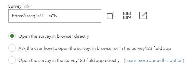 My Survey Link (in collaboration tab of https://survey123.arcgis.com)